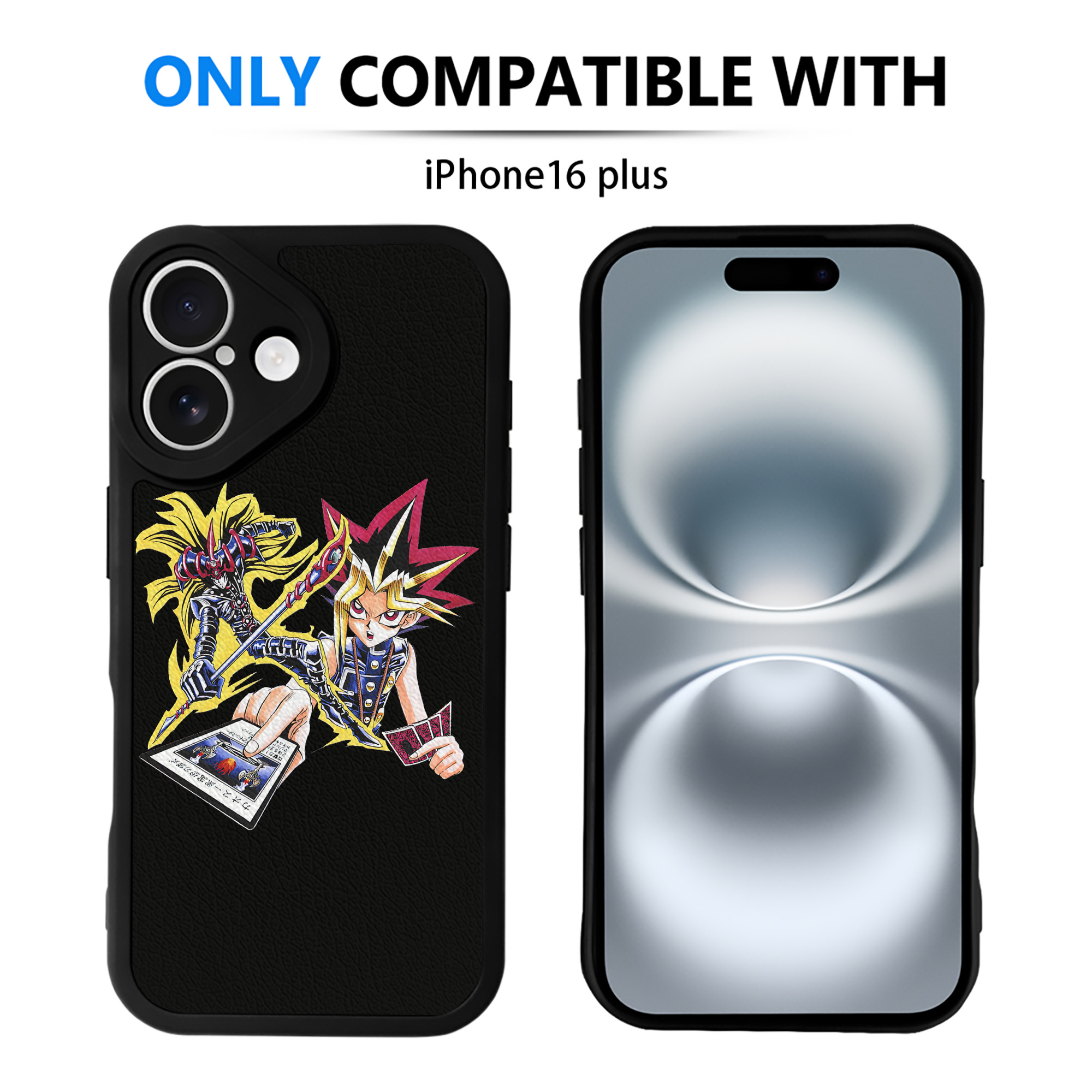 遊☆戯☆王 Yu-Gi-Oh! 【iPhone 16シリーズ対応】シリコンスマホケース（レザー調） 材質：シリコン